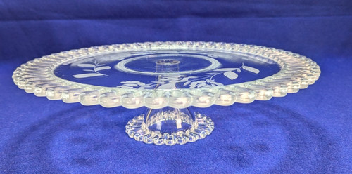 Vtg etched leaf - vtg, cake