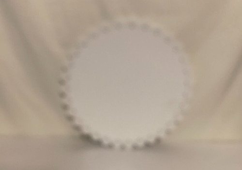 White metal cake stand - white,